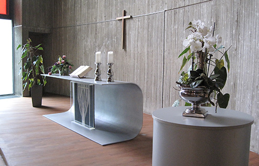 Der Altar im Kolumbarium