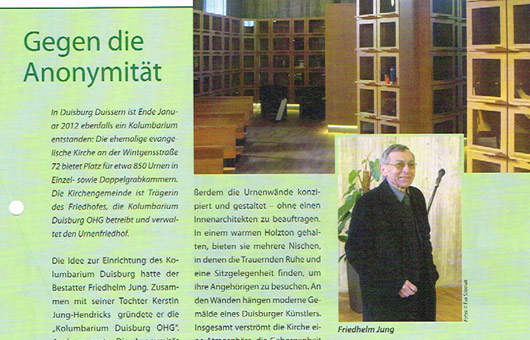 Fachzeitschrift Bestattungskultur 2012